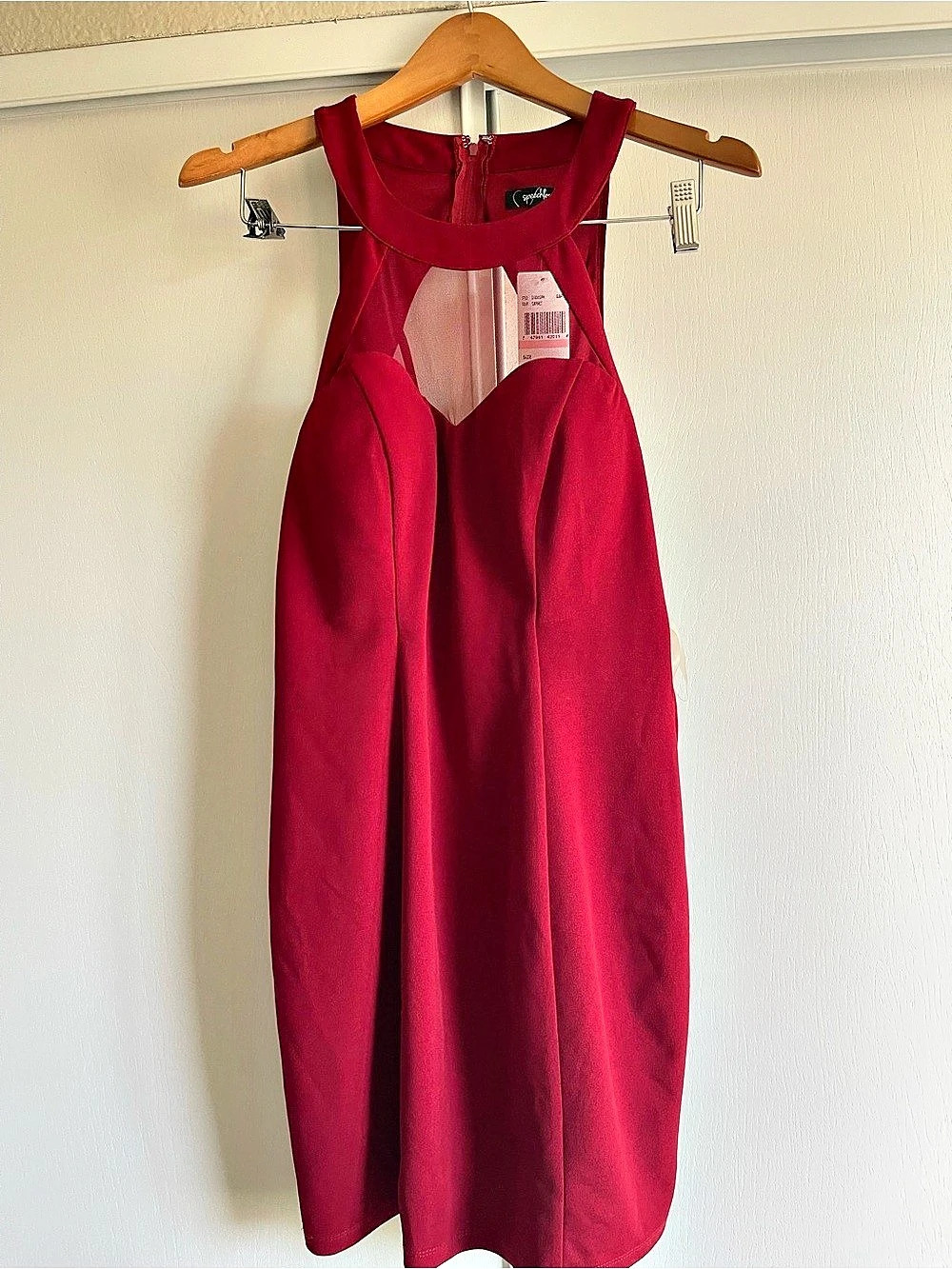 Speechless Midi Dress in Red Size 13 NWT